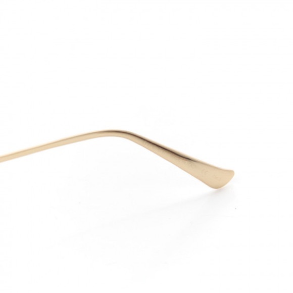 New - GUCCI OVAL SUNGLASSES GG0225S 001 GOLD 63MM 0225 - Picture 10 of 12